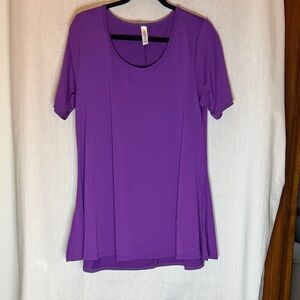 LuLaRoe Classic T Vibrant Purple Short Sleeve Top